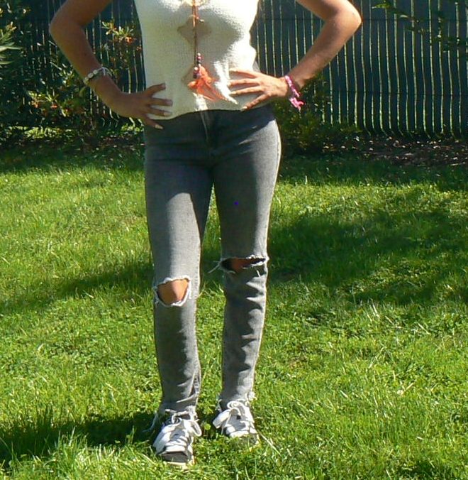 Jean gris Stradivarius