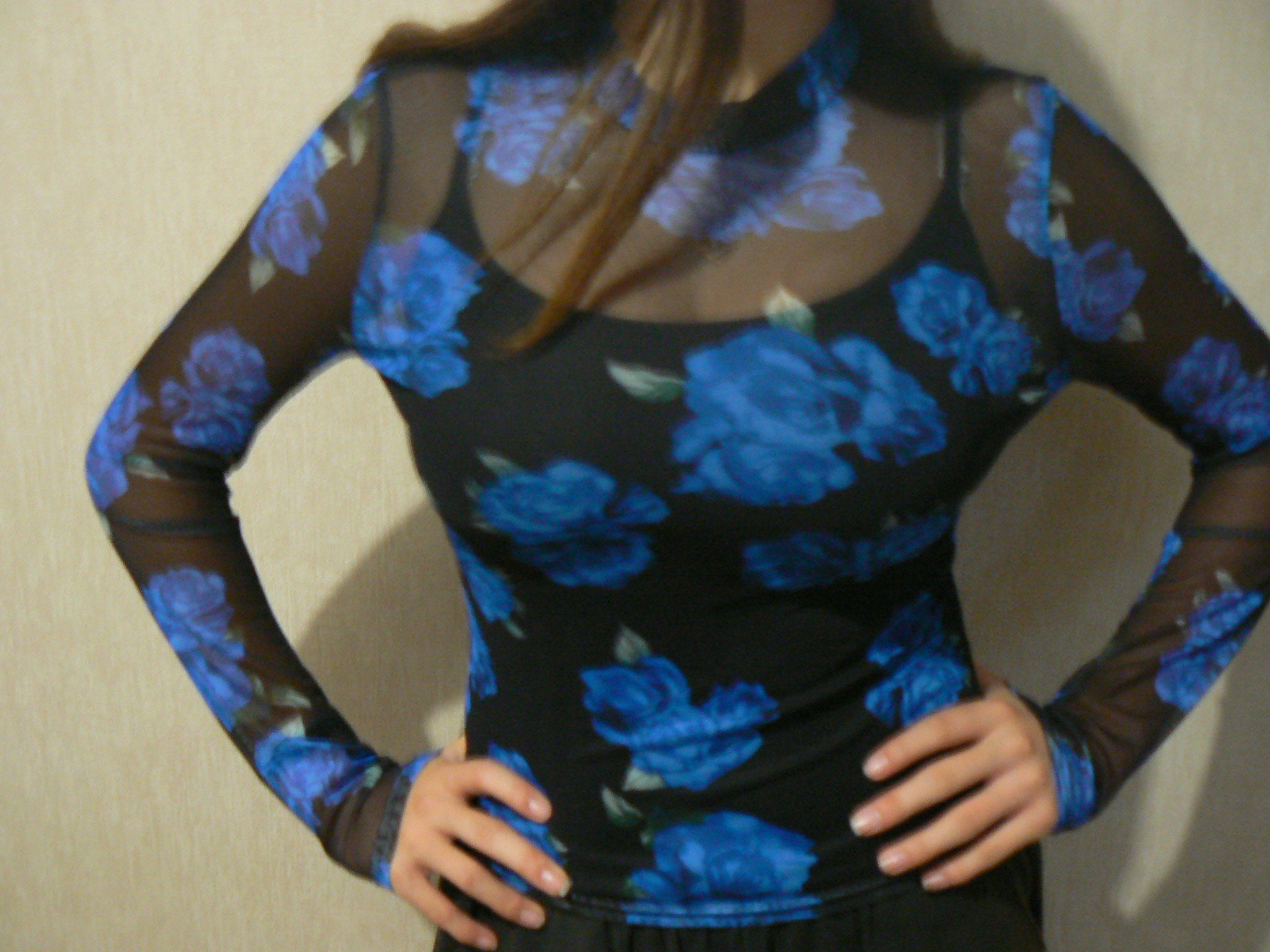 Haut bleu Shein