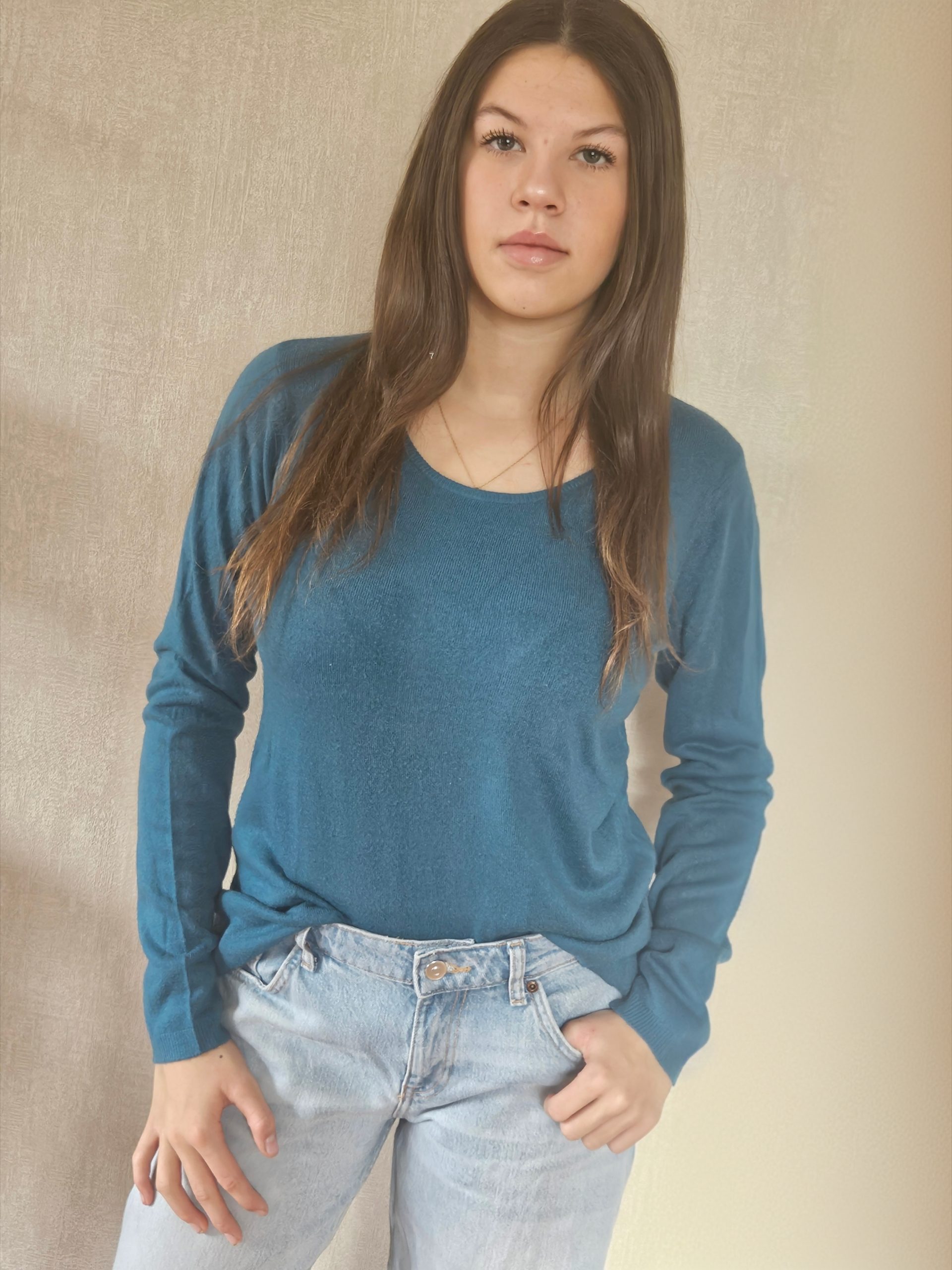 Pull bleu In Extenso