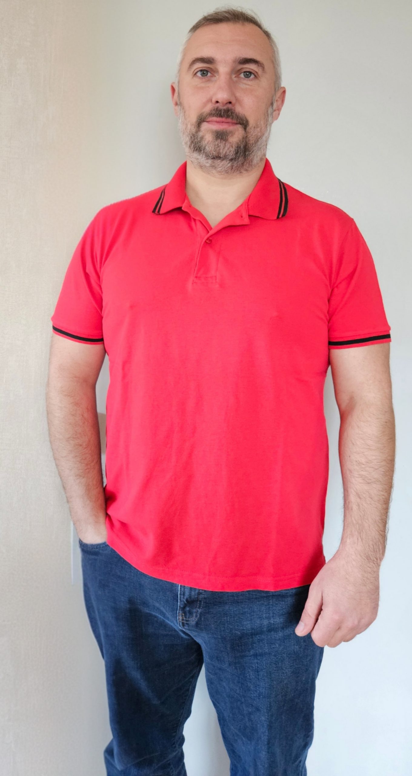 Polo homme Tissaîa rouge
